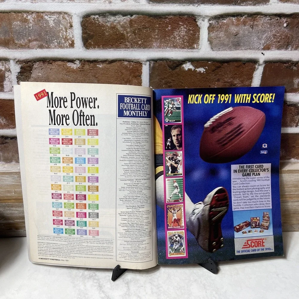 Beckett Football Card Monthly Magazine #14 Bruce Smith May 1991 Buffalo Bills